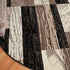 12' Black Brown And Beige Patchwork Runner Rug